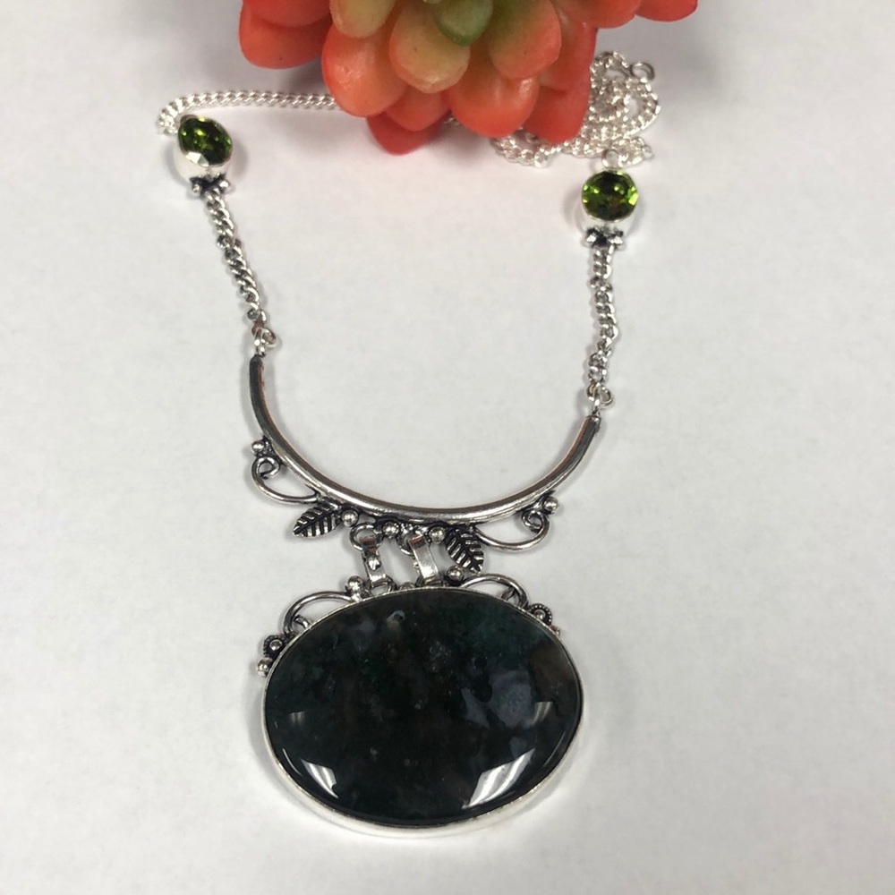 Moss Agate Necklace